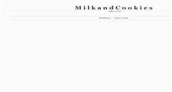 Desktop Screenshot of milkandcookies.com