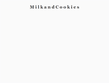 Tablet Screenshot of milkandcookies.com